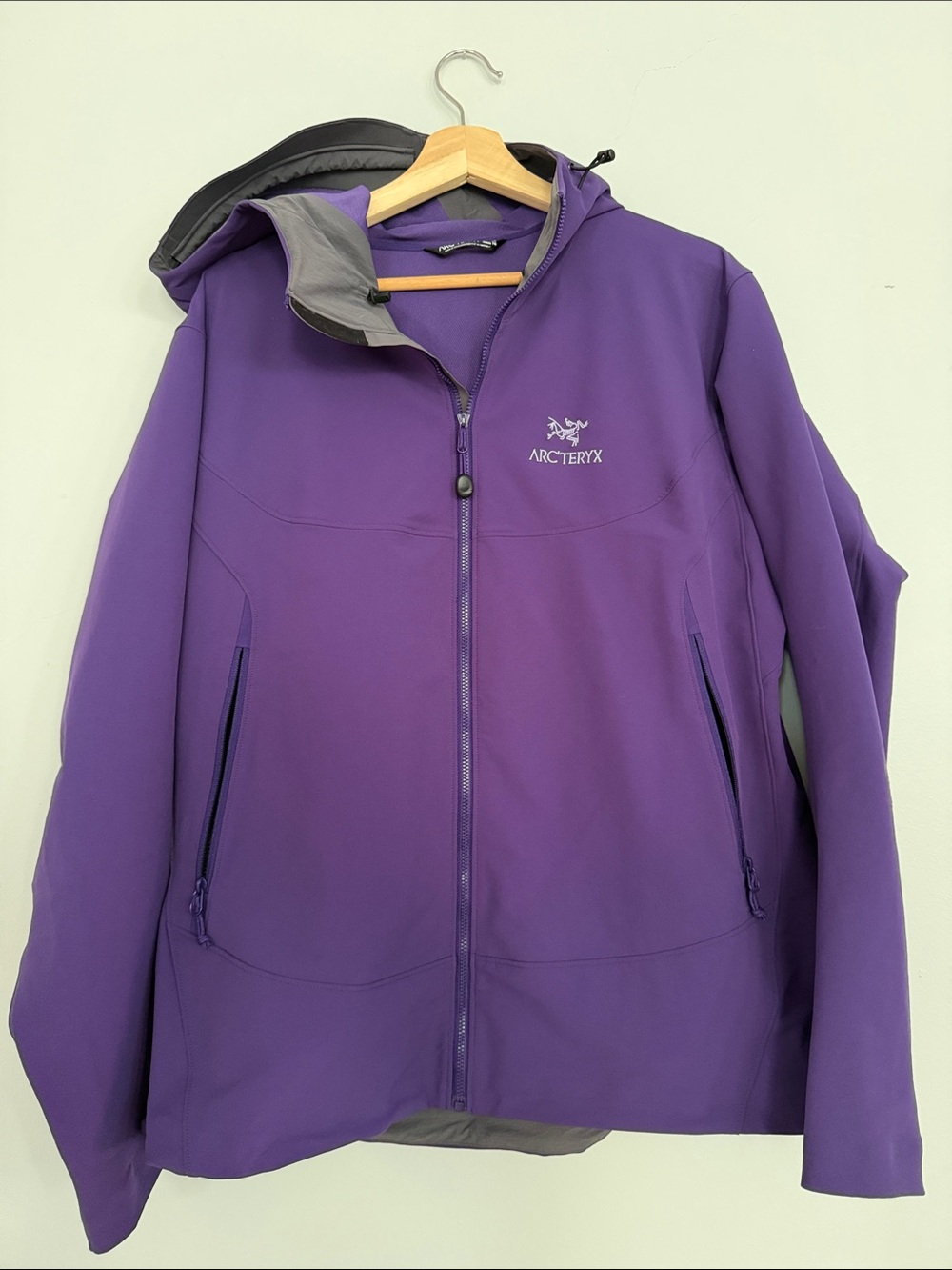 Arc'teryx Gamma LT Hoody Nylon Jacket Purple XL